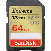 SanDisk Extreme SDXC UHS-I 64GB 170MB/s V30 (SDSDXV2-064G)