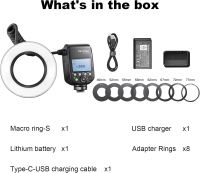 Godox MF-R76S TTL Macro Ring Flash SONY