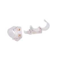 Nanlite HD-T12-1-C (Pavotube Transparent Polycarbonate T12 LED Tube Mounting Clip with 1/4-20in Receivers)