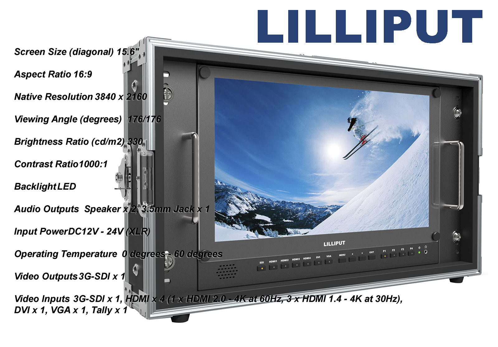 Lilliput BM150-4K Carry-On 4K Monitor (V-Mount)