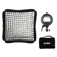 Godox SGGV8080 Handy Speedlite Soft Box S2 type bracket Kit with grid (Bowens mount)