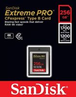 SanDisk 256GB Extreme Pro CFexpress Card Type B (R:1700MB/s W:1200MB/s) (SDCFE-256G)