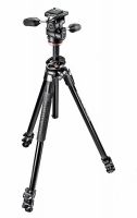 Manfrotto MK290DUA3-3W 290 Dual Aluminium 3-Section Tripod Kit with 804 3-Way Head