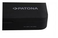 PATONA 9891 Dual charger with Powerbank function and memory card storage for Canon LP-E6