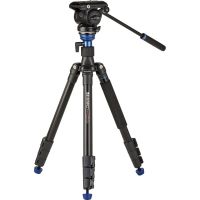 BENRO A2883FS4PRO Reverse-Folding Aluminum Travel Tripod with S4Pro Fluid Video Head