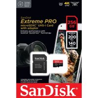 SanDisk Extreme PRO microSDXC UHS-I 256GB 200MB/s (SDSQXCD-256G-GN6MA)
